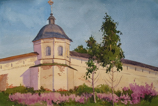 Виктория Кирьянова. Переславль-Залесский. Горицкий монастырь на закате, 2007